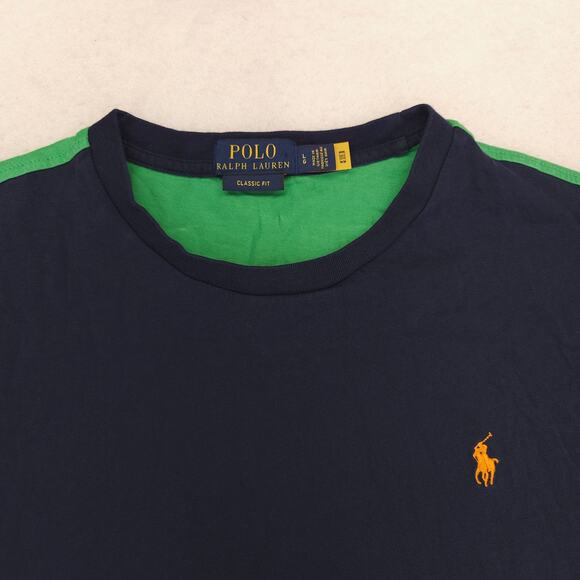 Polo Ralph Lauren Casual Crew Neck Short Sleeve T Shirt Mens Size L Multi - Picture 1 of 11